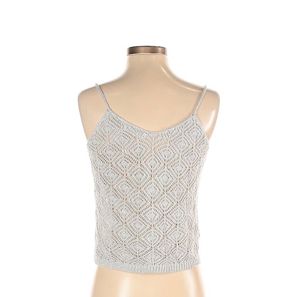 MNG Baby Blue Crotchet Tank Top - Picture 2 of 2